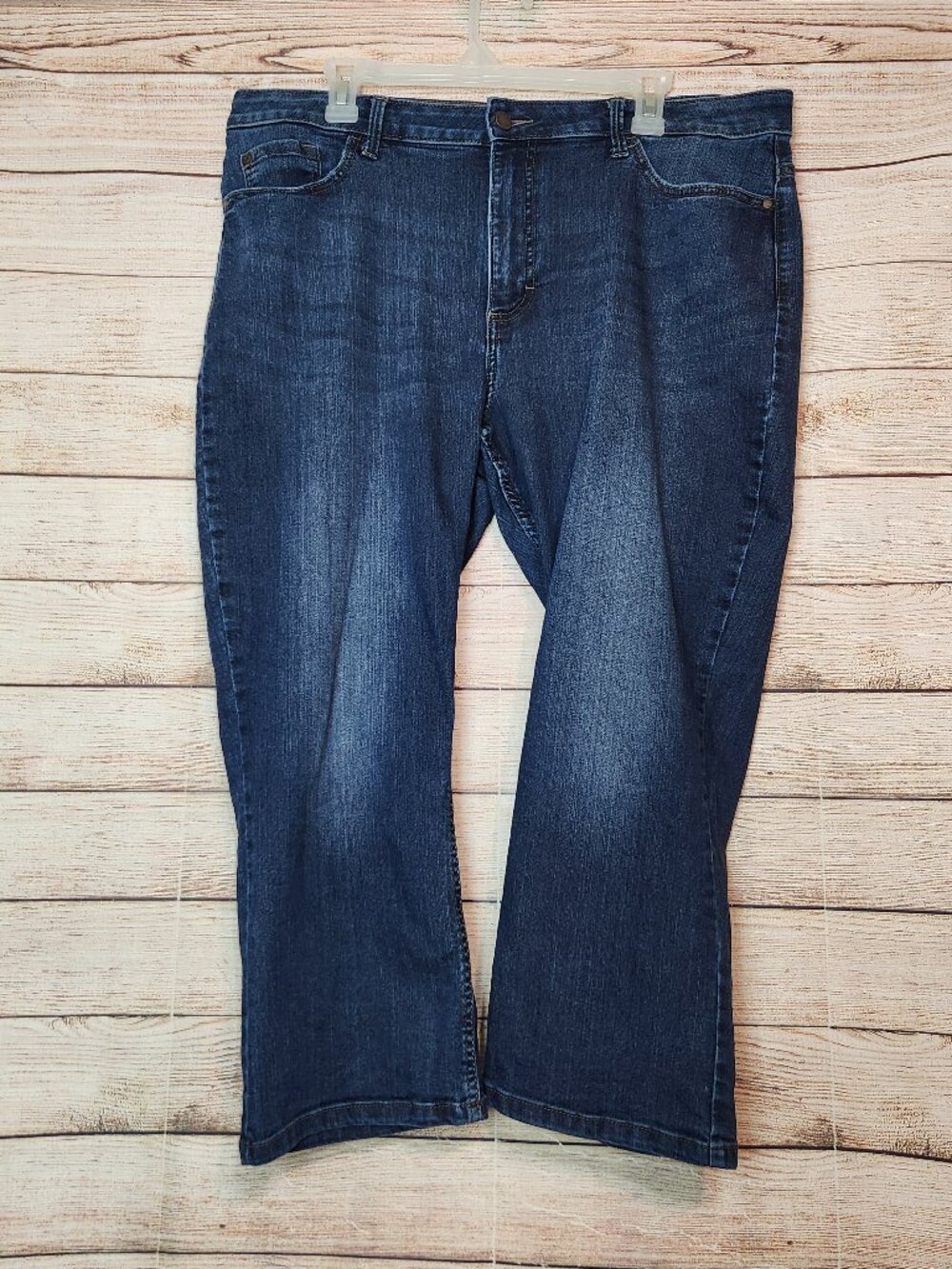 Lee Riders Midrise Curvy Capri Denim Jeans Women's Size 18M (38 by 24) Stretch